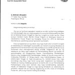 Clarification of Mayor Marcos